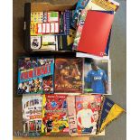 Mixed box of Football Ephemera, to include picture, books, cards magazines, (qty)