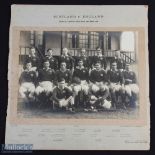 Rare 1914 Scotland Rugby XV Photograph: v England played at Inverleith on 21st March 1914, their