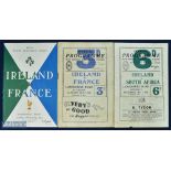 1949-1957 Ireland Home Programmes (3): v S Africa 1951, tad worn & a bottom edge nibble;