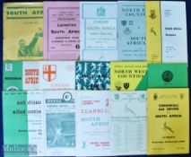 1960-61 South African Rugby Tour Programmes etc (15): Marvellous selection, fifteen items from