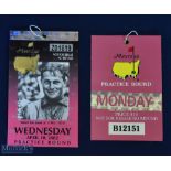 2x US Masters Practice Round tickets - 199?? and 2002 won by Tiger Woods - the first for a Monday