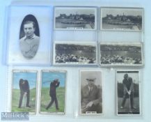 Golfing Cigarette Card Selection (9) inc Carreras Popular Personalities Henry Cotton, 4x Wills