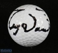 Tiger Woods 15x major golf winner signed golf ball - on sponsor's Nike X-velocity used ball. Note: