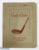 Interesting Tom Auchterlonie Golf Club Maker No.2 Ellice Place St Andrews Golf Club Catalogue - in