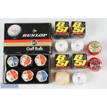 12x various wrapped and individually boxed golf balls - to incl Slazenger B51 Pro 3x endorsed by