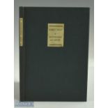 Hamilton, David signed - "Early Golf at Edinburgh and Leith" publ'd 1988 no 100/350 ltd ed bound