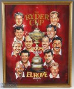 John Taylor - The Ryder Cup 1995 - Victorious European Team Head and shoulders portraits -