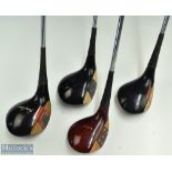 Ken Bousfield (1919-2000) previously owned MacGregor persimmon woods (x4) incl MacGregor Tourney 1