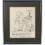 Tom Webster (b.1886-d.1962) - "When Irish Eyes are Smiling" pen and crayon caricature signed with