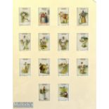 c1900 Scarce Cricket Willian Clarke Cricketing Terms Cigarette Cards - full set of 14 cards,