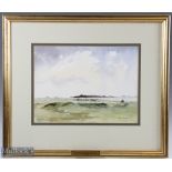 F C Adams (20th c) The Royal West Norfolk Golf Course Brancaster - watercolour signed lower right