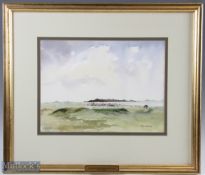 F C Adams (20th c) The Royal West Norfolk Golf Course Brancaster - watercolour signed lower right