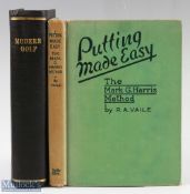 Vaile, P A signed collection of golf books (2) to include "Modern Golf" 2nd ed 1914 signed pencil