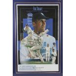 Alex Stewart OBE 1989-2003 Signed Display England's most capped cricketer signed in pencil, gilt
