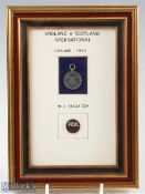 Rare 1936 England v Scotland International Professional Golf Match Participants Medal - played at