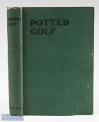 Fulford, Harry signed - "Potted Golf" 1st ed 1910 publ'd Dalross Ltd Glasgow in the original blue