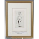 Royal and Ancient Golf Club St Andrews Personality - interesting full length portrait sketch of a