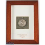 Rare 1887 Stirling Golf Club decorative silver gilt winner's medal - engraved on the reverse J W