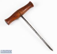 D & W Auchterlonie Wooden handle cavity back concave chisel - possibly to remove the wood from the