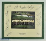 Multi-Signed 1989 European Ryder Cup Team Display features Tony Jacklin, Nick Faldo, Seve