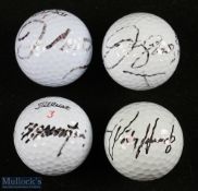 Collection of 4x Major winners and European Ryder Cup Golf Captains and players signed golf