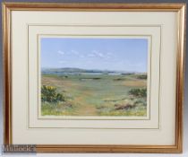 W K Waugh - "The 7th Green St Andrews" watercolour signed and dated '84 to the lower left hand