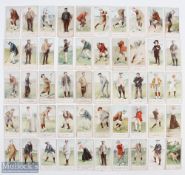 Rare Set of Copes Bros & Co Ltd Cigarette Cards titled 'Cope's Golfers' c1900 complete set of 50/