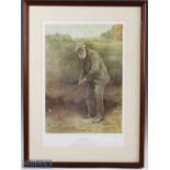 James Patrick, RSA (1880-1905) (after) - Tom Morris St Andrews colour print from the original