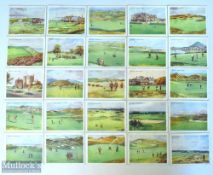 Full Set of WD and HO Wills 'Golfing' Cigarette Cards 25/25 issued in 1924 featuring golf courses,