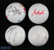 Collection of US LPGA Major and Tour winners signed golf balls (4) - Michelle Wei US Open '14;