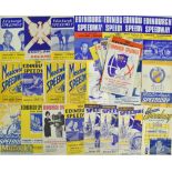 1948-1965 Edinburg Speedway Meadowbank programmes to include 9th October 1948 23rd May Meadowbank