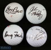 Collection of American Major and Open Golf Champions signed golf balls from the 1950s to late 70s (
