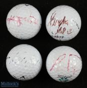 Collection of US LPGA Tour winners and coach signed golf balls (4) Laura Diaz; Kirsty McPherson,