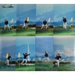 1982 Tom Watson US Open Golf signed Photograph with a montage of photographs of the chip on the