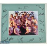 Multi-Signed 2006 European Ryder Cup Team Golf Display features Colin Montgomerie, Padraig