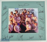 Multi-Signed 2006 European Ryder Cup Team Golf Display features Colin Montgomerie, Padraig