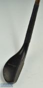 J Thomson dark stained beech wood late longnose driver c1890 - head measures 4.75 x 1.75" x 1 1/8"