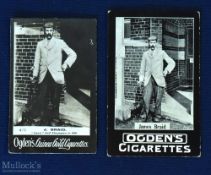 c1901 Ogden's Cigarette Cards (2) - both of James Braid with one card Guinea Gold Cigarettes