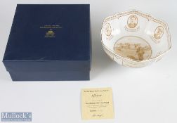 Bill Waugh Millennium Golf Collection Aynsley Bone China Bowl - ltd ed no. 272/2000 featuring Old