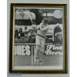 David Gower England Cricketer Signed black and white Photograph, igned all best wishes David