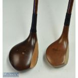 2x Socket Head Spoons - McEwan large head and a Dickson Compact head both with full brass sole