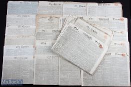 Vintage Newspapers - good collection of approx. 35 early 19th century, many with reports on the