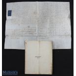 Scotland - Aberdeen - Hazelhead Park important manuscript document dated May 1840 being the Contents