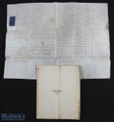 Scotland - Aberdeen - Hazelhead Park important manuscript document dated May 1840 being the Contents