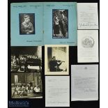 Yehudi Menuhin (1916-1999) Programmes and Autographed Letters - American born Jewish violinist