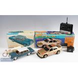 2 Large-Scale Remote-Controlled Cars Pava, Spain Mercedes car in blue colour with yellow tinted