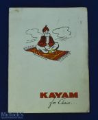 Kayam Carpets (London) 1940s Catalogue - A 24 page Catalogue illustrating in multicolour 13 of their