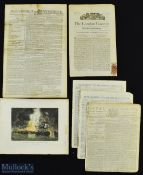 Horatio Nelson (1758-1805) Ephemera Collection - includes 'Admiral Nelson has lost his right arm…'
