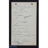 1958 NZ Maori Rugby Autographs: Terrific signed sheet of 17 squad members including Ron Bryers,