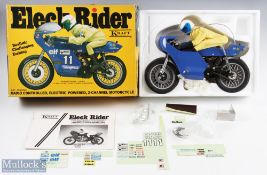 Kraft Systems 1:6 Scale Eleck Rider Radio Controlled Motorbike in blue with rider with small bag